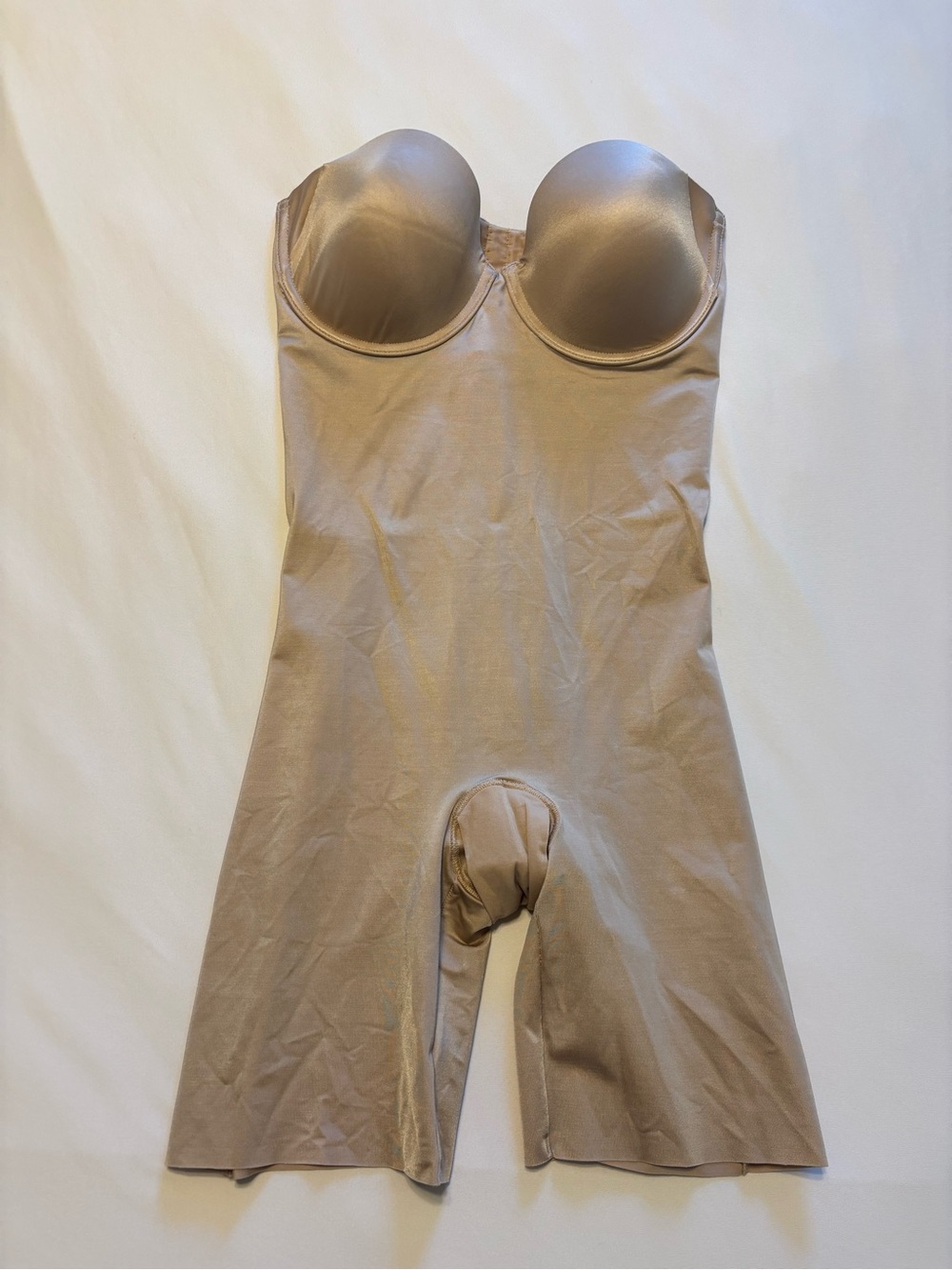 SPANX Strapless Nude-Tone Shaping Bodysuit